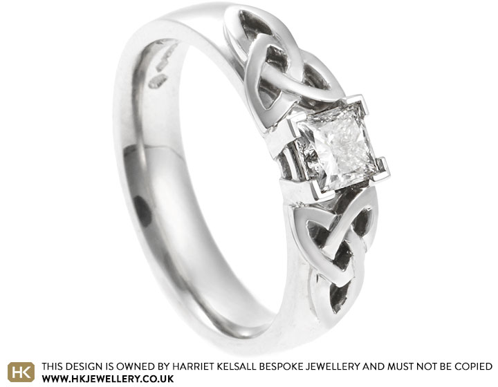 Knot engagement store rings no diamond