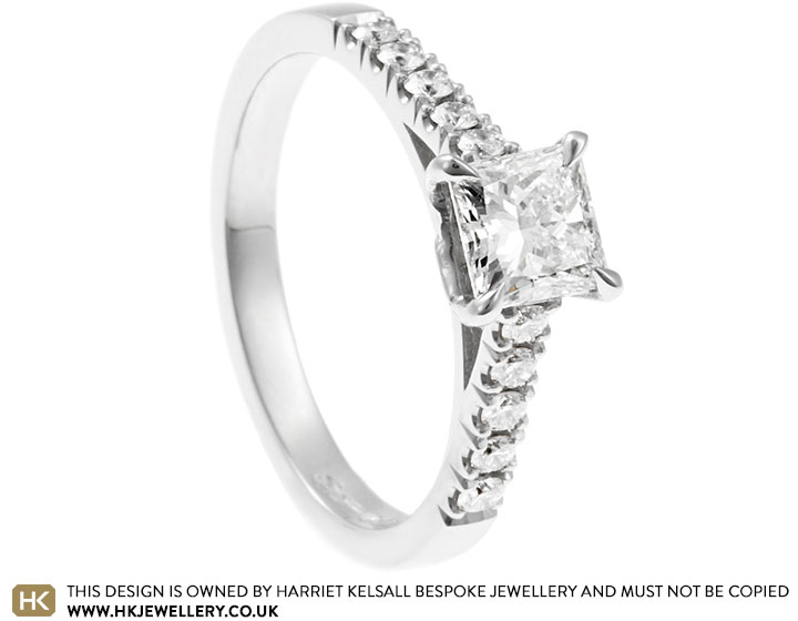 Jasmine's Classic Princess Cut Engagement Ring