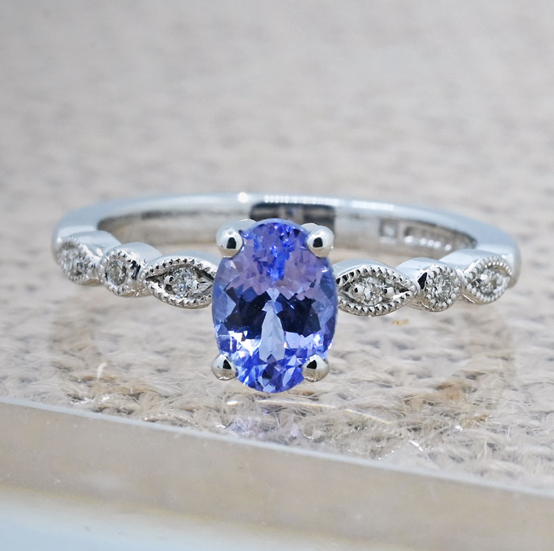 Tanzanite Engagement Rings Harriet Kelsall