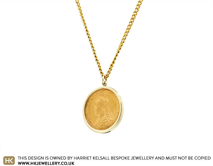 Jane's 9ct Yellow Gold Sovereign Coin Pendant