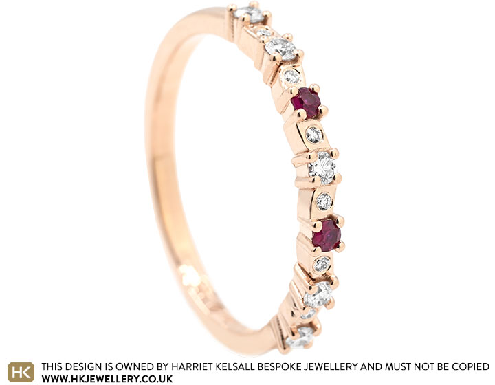 Carol's Ruby and Diamond Eternity Ring