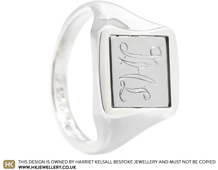 Joe's Spinning Engraved Signet Ring