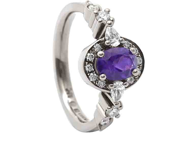 Suzi's Alternative Engagement Ring With Amethyst