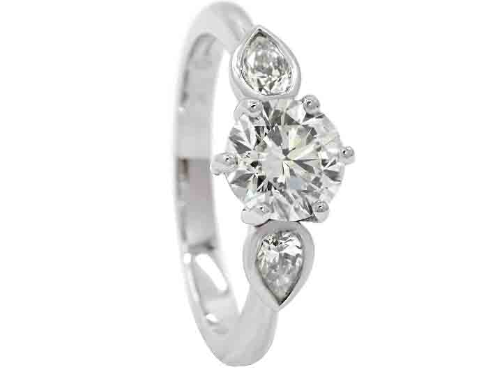 Classic White Gold and  Diamond Bespoke Dress Ring