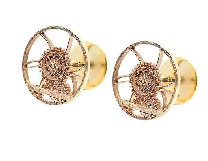 Industrial Spinning Wheel Cufflinks for Ken