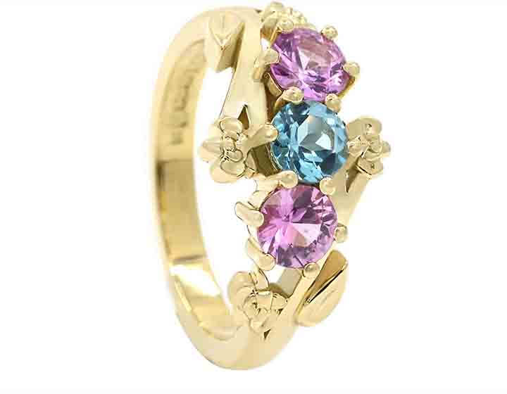 Orchid Inspired Family Dress Ring