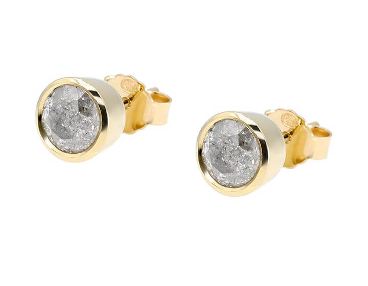 18ct Yellow Gold Diamond Studs