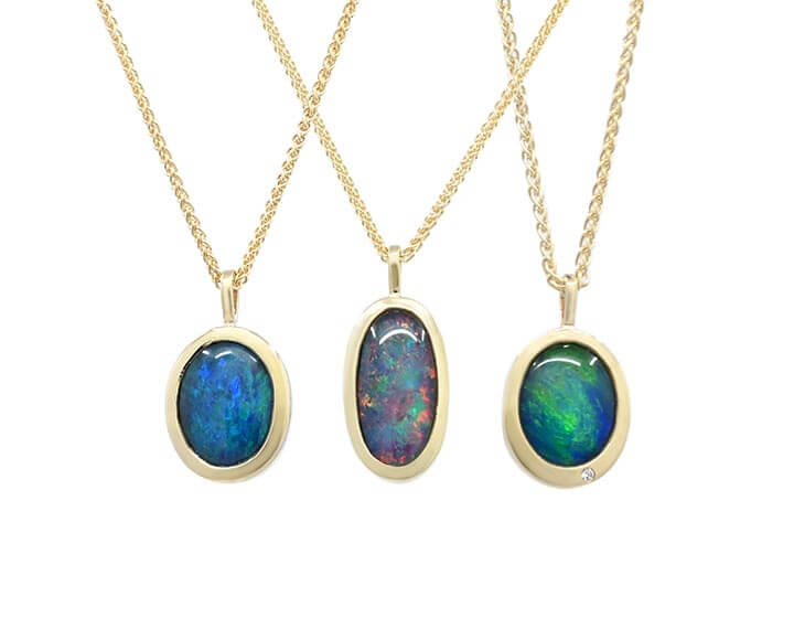 Joanna's Set of Opal Pendants