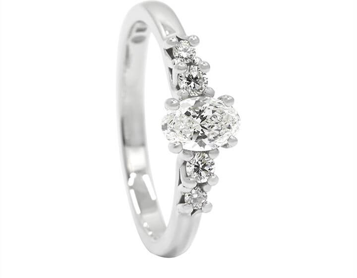 Maisy's Fairtrade 9ct White Gold Diamond Engagement Ring