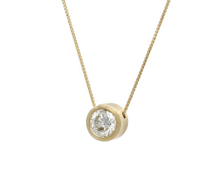 Yellow Gold and Old Cut Diamond Pendant