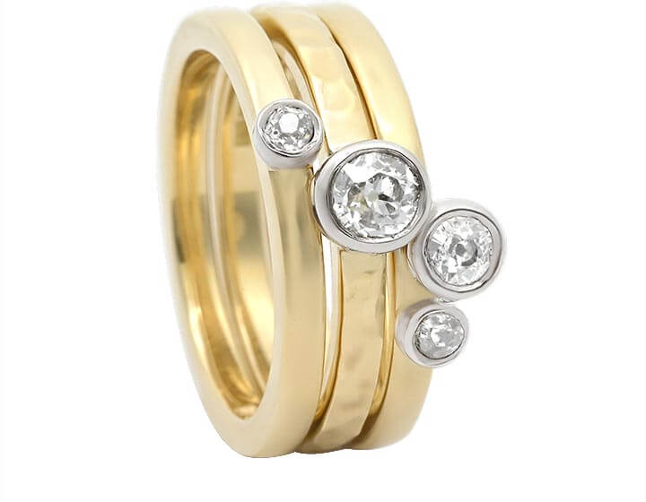 Kathryn's Stacking Rings Using Family Diamonds