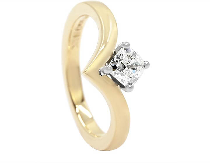 Hannah's Fairtrade 18ct Yellow Gold and Diamond Engagement Ring