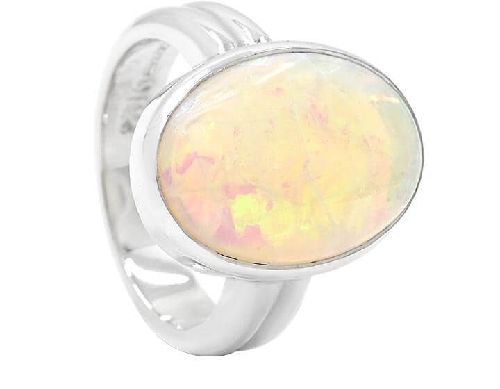 Sarah's Sterling Silver and Opal Dress Ring