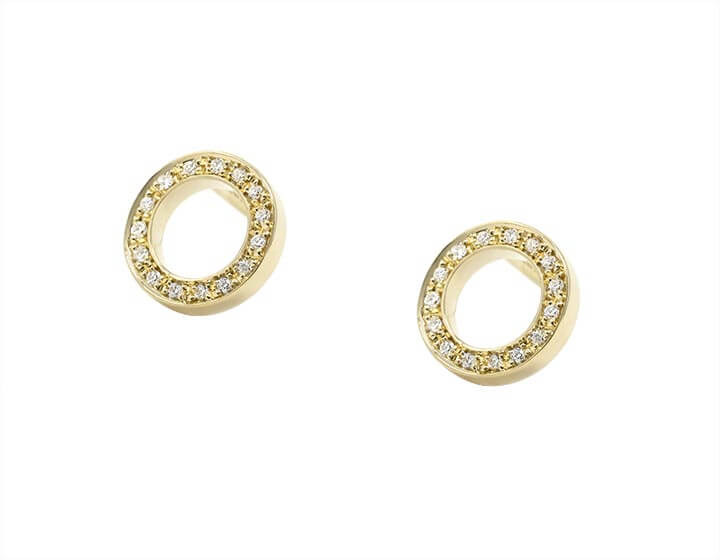 Denise's Diamond and 18ct Yellow Gold Earrings