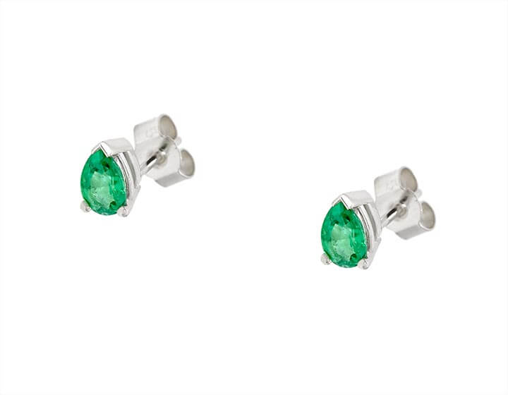 Tami's Pear Cut Emerald Earrings