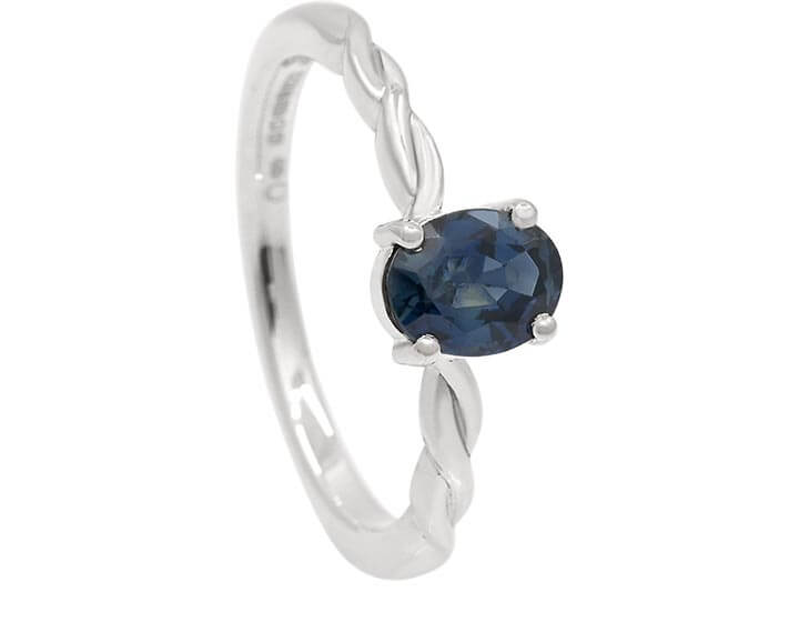 A Sapphire Twist Engagement Ring for Nekesa