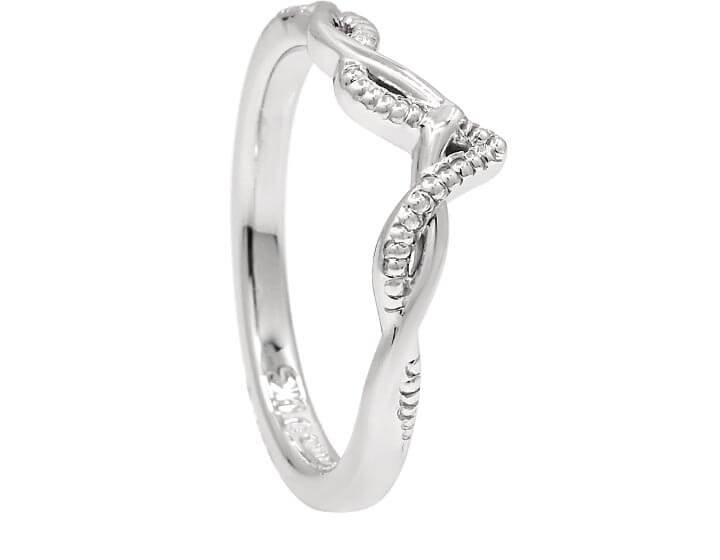 Nadia's 9ct White Gold Celtic Inspired Wedding Ring