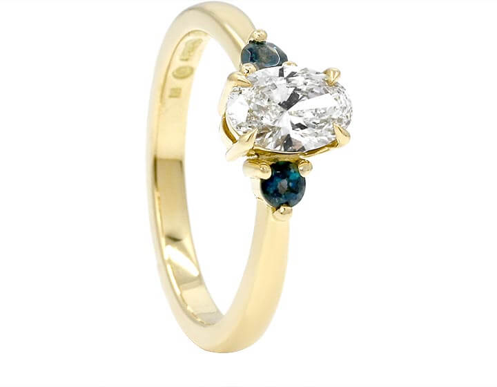 A Teal Tourmaline and Diamond Trilogy for Charlotte