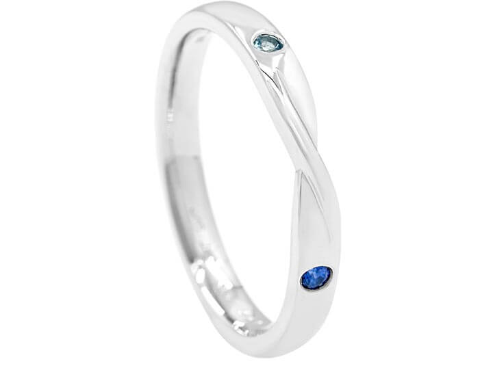 Graeme's Platinum Mobius Twist Engagement Ring