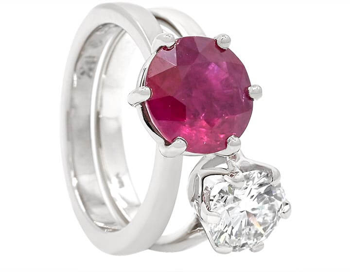 Sarah's 18ct White Gold Ruby Eternity Ring