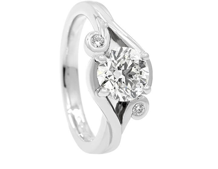 DeDee's Platinum Diamond Engagement Ring