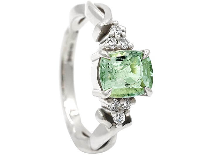 The Perfect Shade of Green For Monika's Engagement Ring