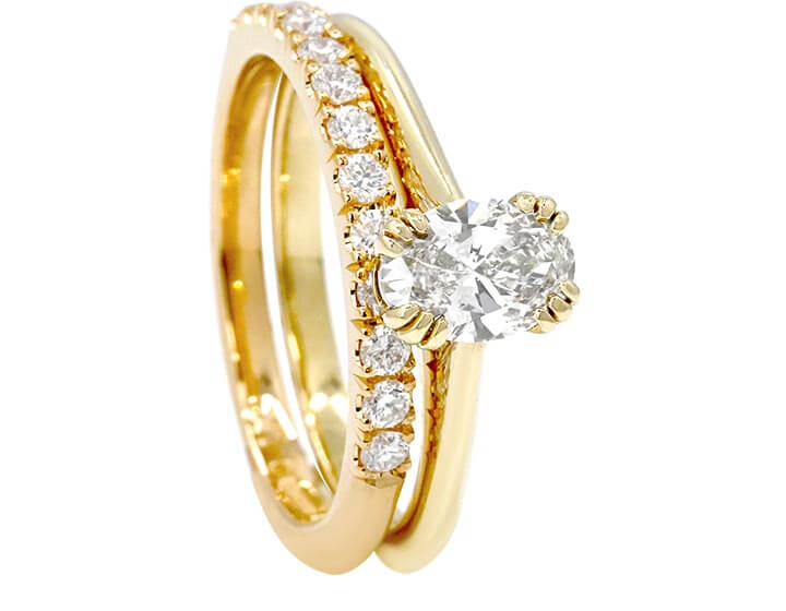 Courtenay's 18ct Yellow Gold and Diamond Wedding Ring