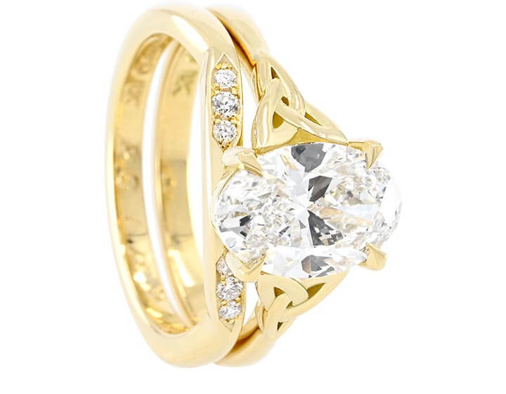 Krupa's 18ct Yellow Gold and Diamond Fitted Wedding Ring