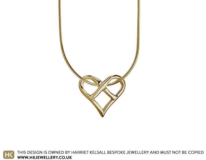 Karen's 9 carat yellow gold Chain of Hope pendant