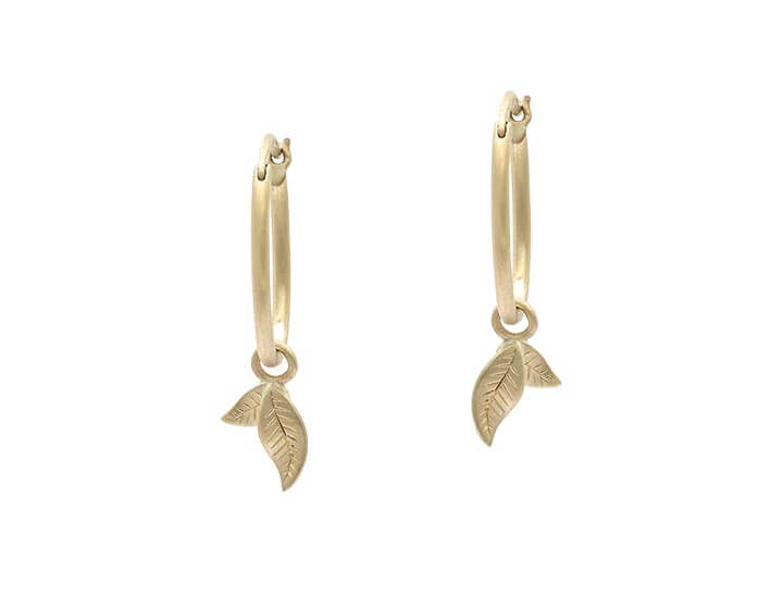 Priyanka's Leaf Inspired Hoop Earrings