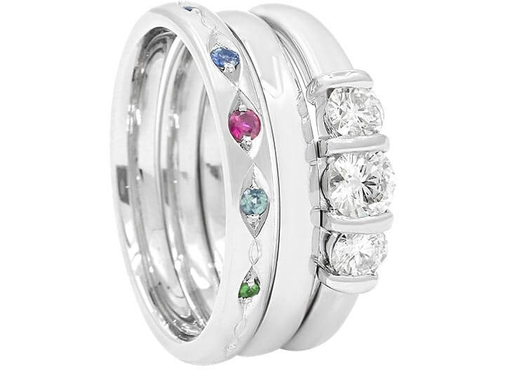 Lucy's Coloured Gemstone Eternity Ring