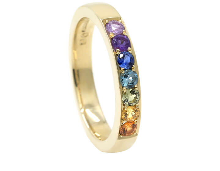 Handmade Rainbow Eternity Ring