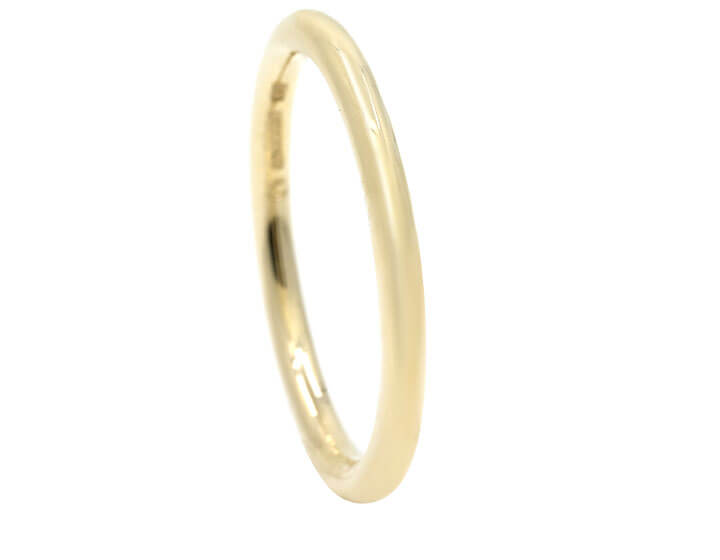 Halo Profile 9ct Yellow Gold Band