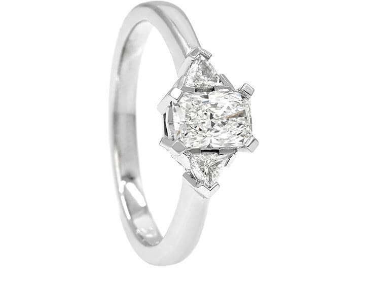 Niamh's Mixed Cut Diamond Trilogy Engagement Ring