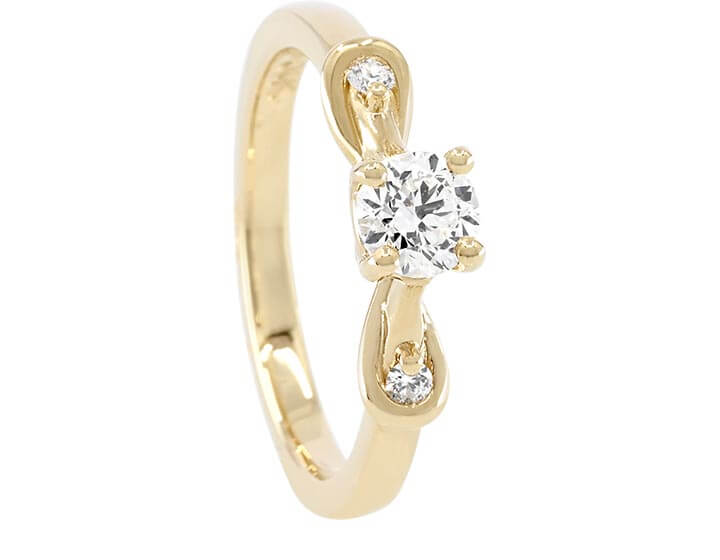 Rachel's 9ct Yellow Gold and Diamond Engagement Ring