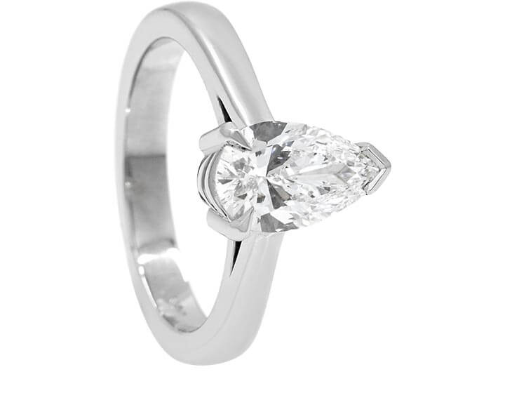 Pear Cut Solitaire Engagement Ring for Jodene