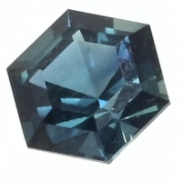 Dark Blue 6.2mm 1.30ct hexagon sapphire