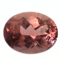 Golden Peach Orange 10.09x7.96mm 2.87ct oval cut Tourmaline