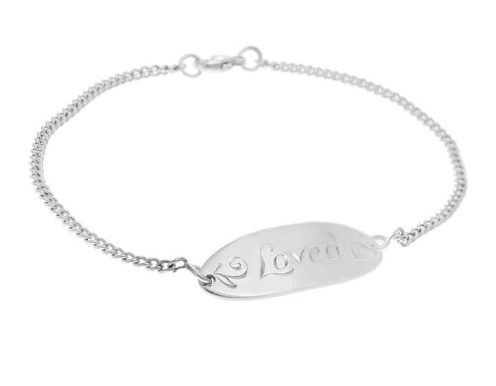 Lucy's 9 carat white gold bracelet