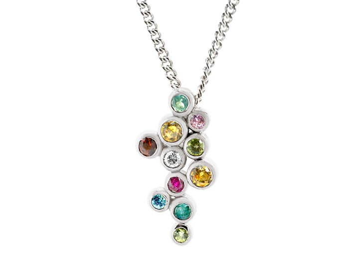 Karen's Fairtrade 9ct White Gold Birthstone Pendant