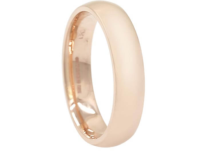 5mm 9ct Rose Gold Wedding Ring