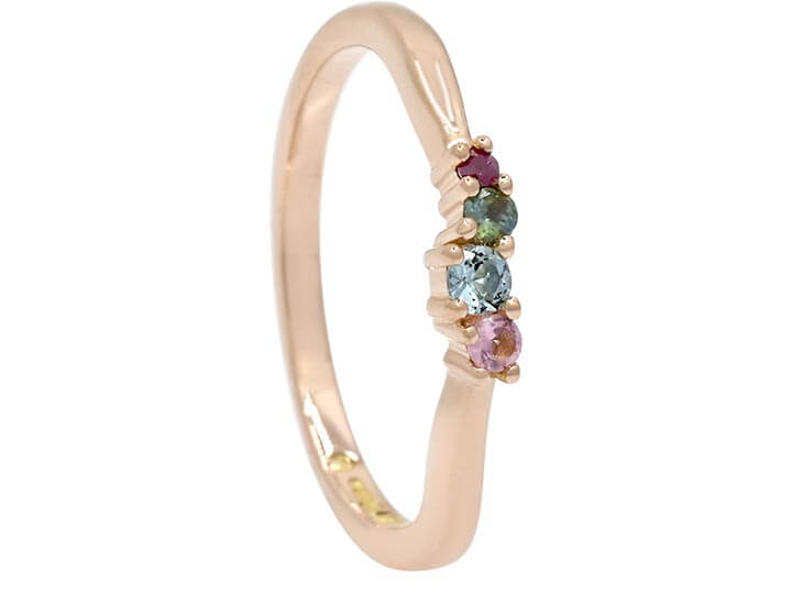 A Birthstone Wedding Ring for Laure