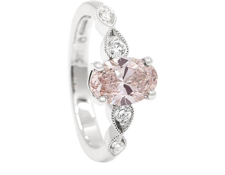 Natalia's Pink Laboratory Grown Diamond engagement ring