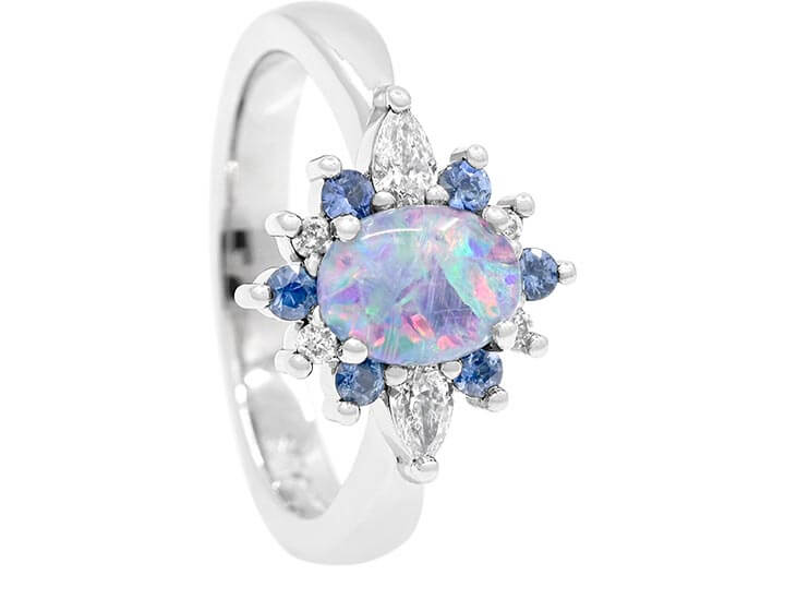 Enhancing Opal Colours in an Engagement Ring