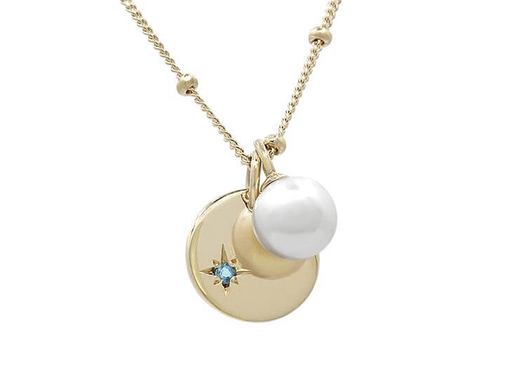 Allison's Customised 9ct Yellow Gold Pearl Pendant