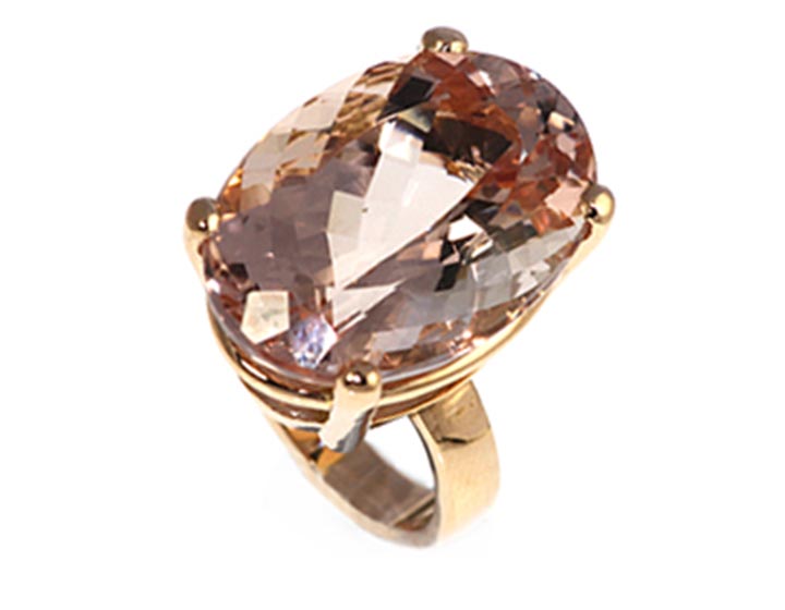 Nicola's stunning morganite dress ring