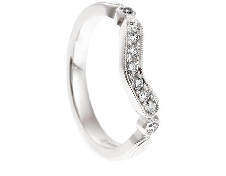 Mel's Fairtrade 18ct White Gold Fitted Diamond Eternity Ring