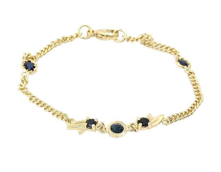 A Redesigned Sapphire Floral Bracelet for Heidi