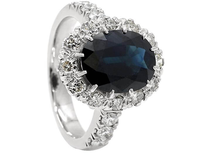 Clare's Rejuvenated Sapphire and Diamond Cluster Ring