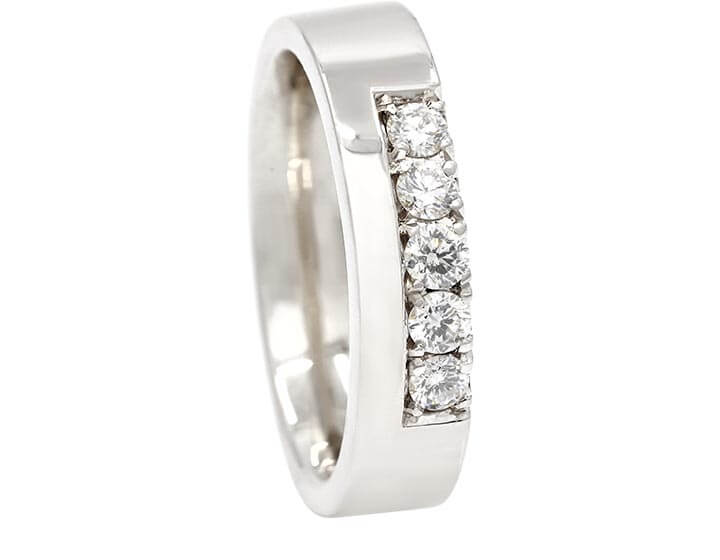 Suzanne's White Gold and Diamond Wedding Ring